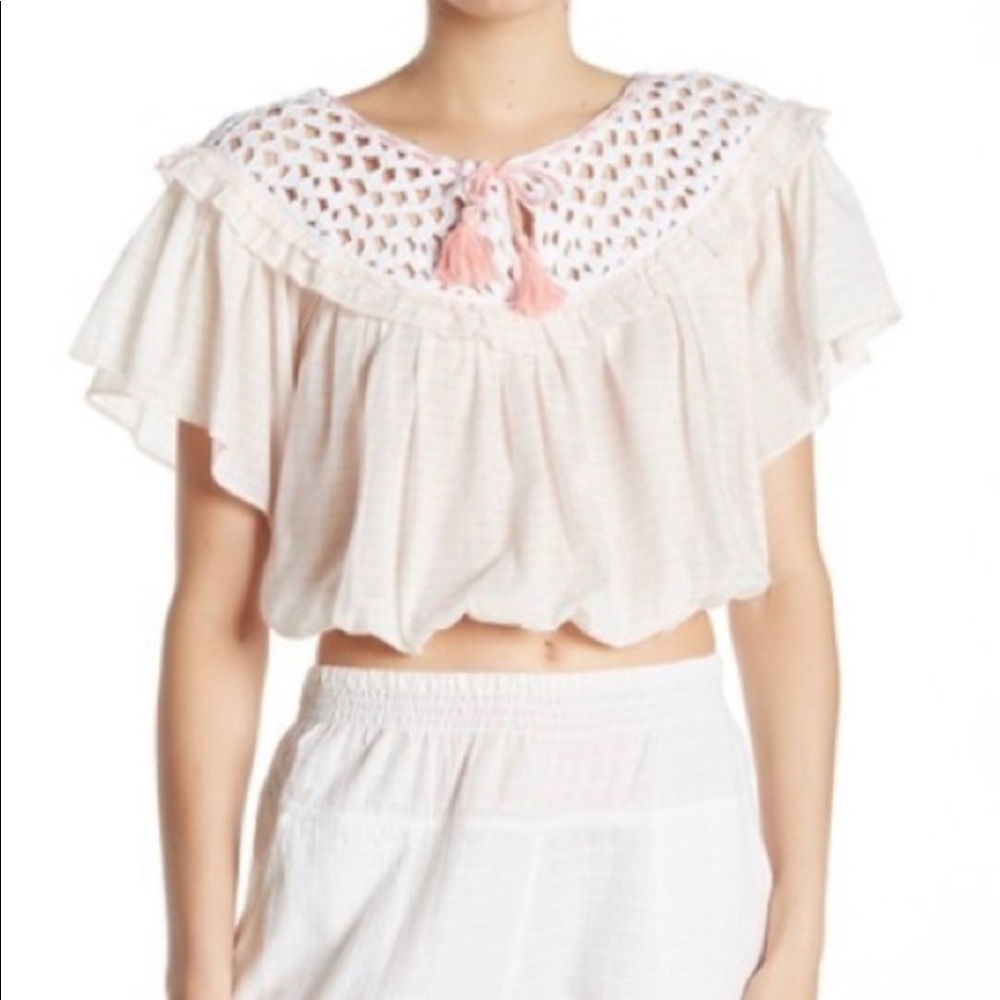 Free People Allora Allora Striped Blouse